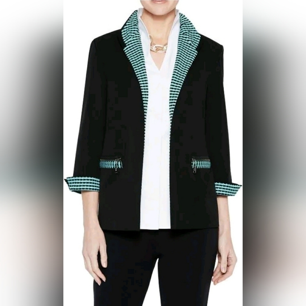 Misook 2 Pcs Kint Blazer And Tank Top Size S